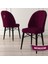 Concept Roz Serisi 80X132 Mdf Açılabilir Siyah Mermer Desen Mutfak Masası Takımı 4 Sandalye 1 Bench 3