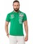 CT738 Yeşil Desenli Polo Yaka Tişört 2