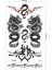 Tribal Ejderha Geçici Dövme Dragon Tattoo 1