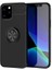 Apple iPhone 12 Pro Kılıf Ravel Yüzüklü Silikon Kapak + Kablo Koruyucu-Ankacep 1