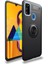 Samsung Galaxy M21 Kılıf Ravel Yüzüklü Standlı Silikon Kapak-Ankacep 1