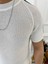 Tişört Örme Triko Tshirt Nefes Alabilen Terletmez Slim Fit Dar Kesim T-Shirt 3