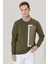 ALTINYILDIZ CLASSICS Erkek Haki Standart Fit Normal Kesim Bisiklet Yaka Sweatshirt 1