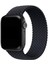 Apple Watch Ultra 49 mm M Size Solo Loop Örgü Tekstil Kordon - Siyah 1