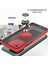 Xiaomi Redmi 10C Için Yüzük Stand Mat Sert Silikon Telefon Kılıfı - Kırmızı (Yurt Dışından) 3