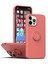 iPhone 13 Mini Için Ince Silikon Yüzük Stand Telefon Kılıfı - Koyu Kırmızı (Yurt Dışından) 1