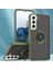 Samsung Galaxy S22 5g Için Yüzük Stand Mat Sert Silikon Telefon Kılıfı - Yeşil (Yurt Dışından) 1