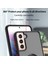 Samsung Galaxy S22 5g Için Yüzük Stand Mat Sert Silikon Telefon Kılıfı - Yeşil (Yurt Dışından) 2