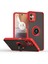 Motorola Moto G32 Için Yüzük Stand Mat Sert Silikon Telefon Kılıfı - Kırmızı (Yurt Dışından) 1
