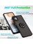 Motorola Moto G32 Için Yüzük Stand Mat Sert Silikon Telefon Kılıfı - Kırmızı (Yurt Dışından) 2