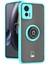 Motorola Edge 30 Neo Için Yüzük Stand Mat Sert Silikon Telefon Kılıfı - Açık Mavi (Yurt Dışından) 1