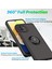 Samsung Galaxy A03 Için Yüzük Stand Mat Sert Silikon Telefon Kılıfı - Koyu Yeşil (Yurt Dışından) 2