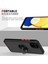 Samsung Galaxy A03 Için Yüzük Stand Mat Sert Silikon Telefon Kılıfı - Koyu Yeşil (Yurt Dışından) 5