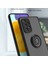 Samsung Galaxy A52 5g / 4g Için Yüzük Stand Mat Sert Silikon Telefon Kılıfı - Siyah (Yurt Dışından) 2