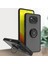 Xiaomi Poco X3 Için Yüzük Stand Mat Sert Silikon Telefon Kılıfı - Siyah (Yurt Dışından) 1