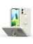 Xiaomi Redmi A1 / A1+ Için Ince Silikon Yüzük Stand Telefon Kılıfı - Beyaz (Yurt Dışından) 1