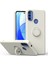 Motorola Moto E20 / E30 / E40 Için Ince Silikon Yüzük Stand Telefon Kılıfı - Beyaz (Yurt Dışından) 1
