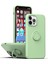 iPhone 13 Mini Için Ince Silikon Yüzük Stand Telefon Kılıfı - Turkuaz (Yurt Dışından) 1