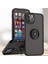 iPhone 12 Pro Için Yüzük Stand Mat Sert Silikon Telefon Kılıfı - Siyah/kırmızı (Yurt Dışından) 1