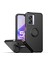 Oppo A57 5g Için Ince Silikon Yüzük Stand Telefon Kılıfı - Siyah (Yurt Dışından) 1
