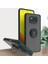 Xiaomi Poco X3 Için Yüzük Stand Mat Sert Silikon Telefon Kılıfı - Koyu Yeşil (Yurt Dışından) 1