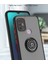 Motorola Moto G10 / G20 / G30 Için Yüzük Stand Mat Sert Silikon Telefon Kılıfı - Yeşil (Yurt Dışından) 2
