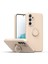 Samsung Galaxy A54 Için Ince Silikon Yüzük Stand Telefon Kılıfı - Pembe (Yurt Dışından) 1