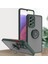 Samsung Galaxy A33 5g Için Yüzük Stand Mat Sert Silikon Telefon Kılıfı - Koyu Yeşil (Yurt Dışından) 1