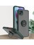 Motorola Moto G50 5g Için Yüzük Stand Mat Sert Silikon Telefon Kılıfı - Koyu Yeşil (Yurt Dışından) 1
