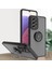Samsung Galaxy A33 5g Için Yüzük Stand Mat Sert Silikon Telefon Kılıfı - Siyah (Yurt Dışından) 1
