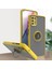 Motorola Moto G Stylus 2021 Için Yüzük Stand Mat Sert Silikon Telefon Kılıfı - Sarı (Yurt Dışından) 1