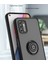 Motorola Moto G Stylus 2021 Için Yüzük Stand Mat Sert Silikon Telefon Kılıfı - Sarı (Yurt Dışından) 2