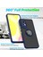 Xiaomi 12 Lite Için Yüzük Stand Mat Sert Silikon Telefon Kılıfı - Matte Black (Yurt Dışından) 2