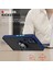 Xiaomi 12 Lite Için Yüzük Stand Mat Sert Silikon Telefon Kılıfı - Matte Black (Yurt Dışından) 5