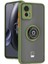 Motorola Edge 30 Neo Için Yüzük Stand Mat Sert Silikon Telefon Kılıfı - Yeşil (Yurt Dışından) 1