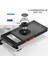 Google Pixel 7 Pro Için Yüzük Stand Mat Sert Silikon Telefon Kılıfı - Kırmızı (Yurt Dışından) 3