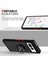Google Pixel 7 Pro Için Yüzük Stand Mat Sert Silikon Telefon Kılıfı - Kırmızı (Yurt Dışından) 5