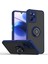 Oppo Realme C35 Için Yüzük Stand Mat Sert Silikon Telefon Kılıfı - Mavi (Yurt Dışından) 1