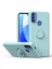 Motorola Moto E20 / E30 / E40 Için Ince Silikon Yüzük Stand Telefon Kılıfı - Açık Yeşil (Yurt Dışından) 1