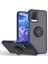 Vıvo Y21 Için Yüzük Stand Mat Sert Silikon Telefon Kılıfı - Mavi (Yurt Dışından) 1