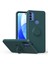 Motorola Moto E20 / E30 / E40 Için Ince Silikon Yüzük Stand Telefon Kılıfı - Yeşil (Yurt Dışından) 1