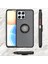 Honor X8 Için Yüzük Stand Mat Sert Silikon Telefon Kılıfı - Koyu Yeşil (Yurt Dışından) 5