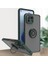 Xiaomi Mi 11 Lite Için Yüzük Stand Mat Sert Silikon Telefon Kılıfı - Koyu Yeşil (Yurt Dışından) 1