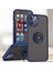 iPhone 12 Pro Max Için Yüzük Stand Mat Sert Silikon Telefon Kılıfı - Mavi (Yurt Dışından) 1