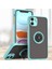 iPhone 12 Mini Için Yüzük Stand Mat Sert Silikon Telefon Kılıfı - Açık Mavi (Yurt Dışından) 1