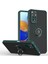 Xiaomi Redmi Note 11 4g / Note 11S Için Yüzük Stand Mat Sert Silikon Telefon Kılıfı - Koyu Yeşil (Yurt Dışından) 1