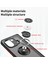 Xiaomi Mi 11 Pro Için Yüzük Stand Mat Sert Silikon Telefon Kılıfı - Koyu Yeşil (Yurt Dışından) 3