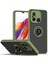 Xiaomi Redmi 12C Için Yüzük Stand Mat Sert Silikon Telefon Kılıfı - Yeşil (Yurt Dışından) 1