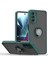 Motorola Moto G 5g 2022 Için Yüzük Stand Mat Sert Silikon Telefon Kılıfı - Koyu Yeşil (Yurt Dışından) 1