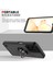 Realme C31 Için Yüzük Stand Mat Sert Silikon Telefon Kılıfı - Yeşil (Yurt Dışından) 5
